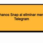 Efecto Thanos Snap al eliminar mensajes en Telegram