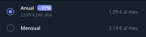 Precios de Telegram Premium