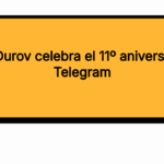 Pavel Durov celebra el 11º aniversario de Telegram