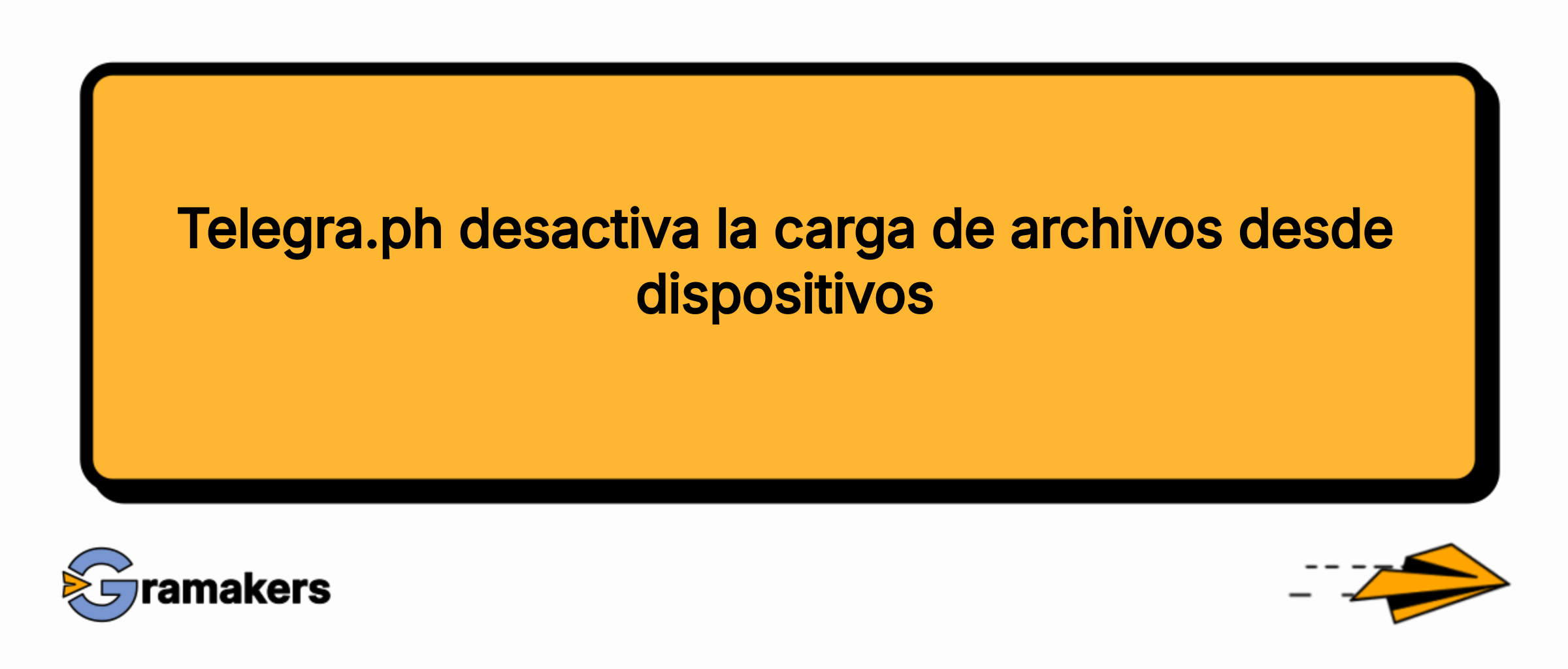 Telegra.ph desactiva la carga de archivos desde dispositivos