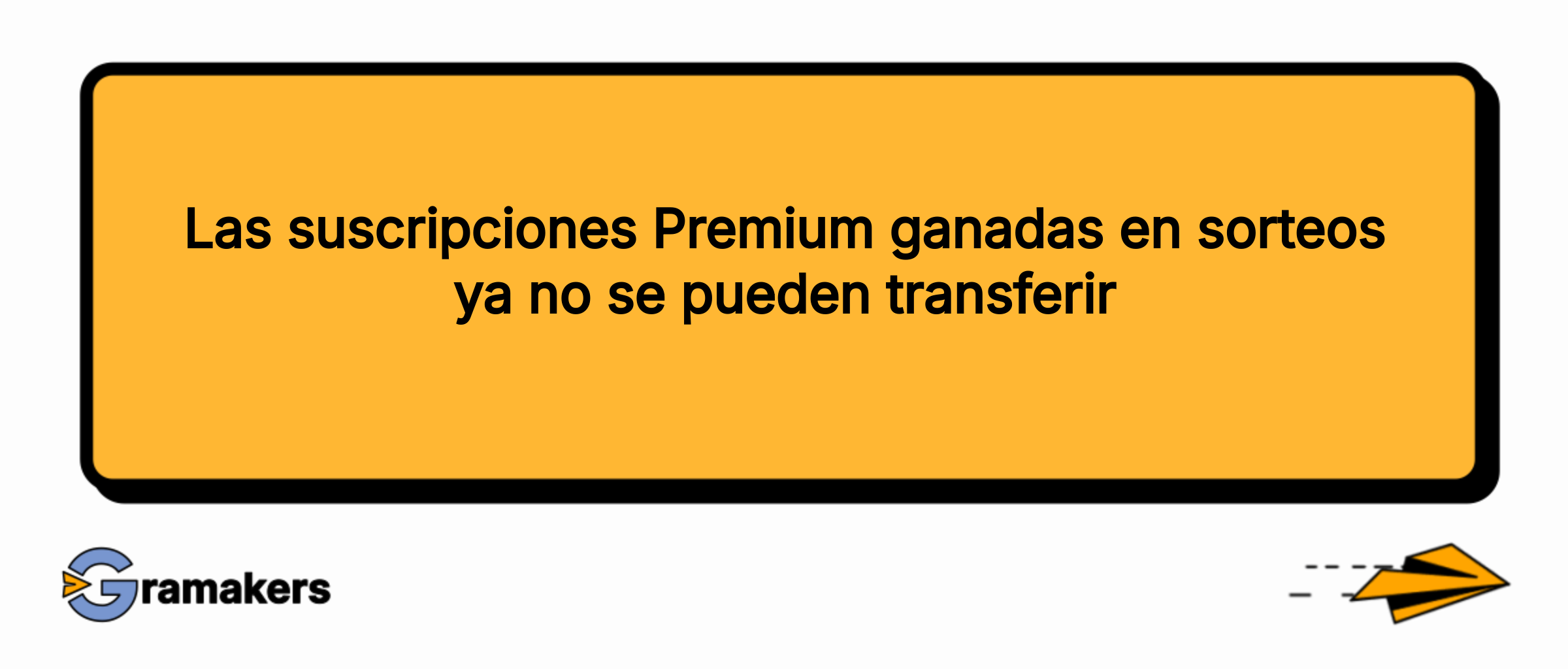 Las suscripciones Premium ganadas en sorteos ya no se pueden transferir